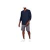 Under Armour Casual Sports Logo Crew Neck T-Shirt Men Tops Navy-Blue 1305776-410