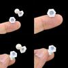 Transparent Ear Stabilizers for Earrings Acrylic Earplug Transparent Silicone Earring Lifters for Earring Backs Ear Lobe