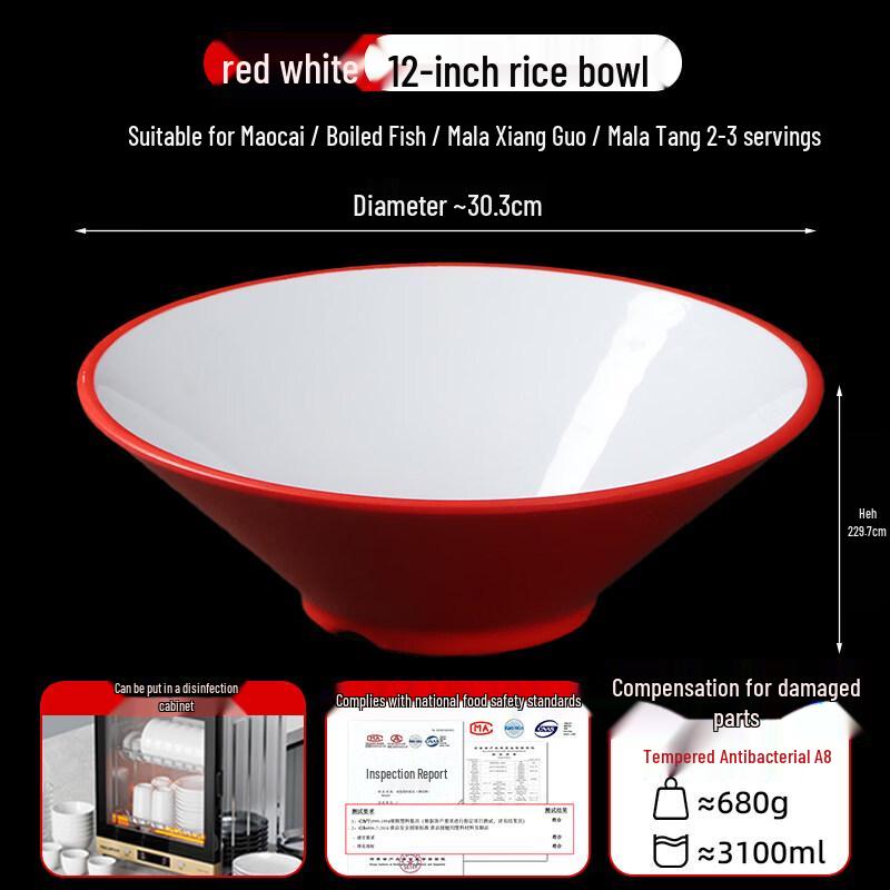 Japanese Style Melamine Conical Noodle Bowl