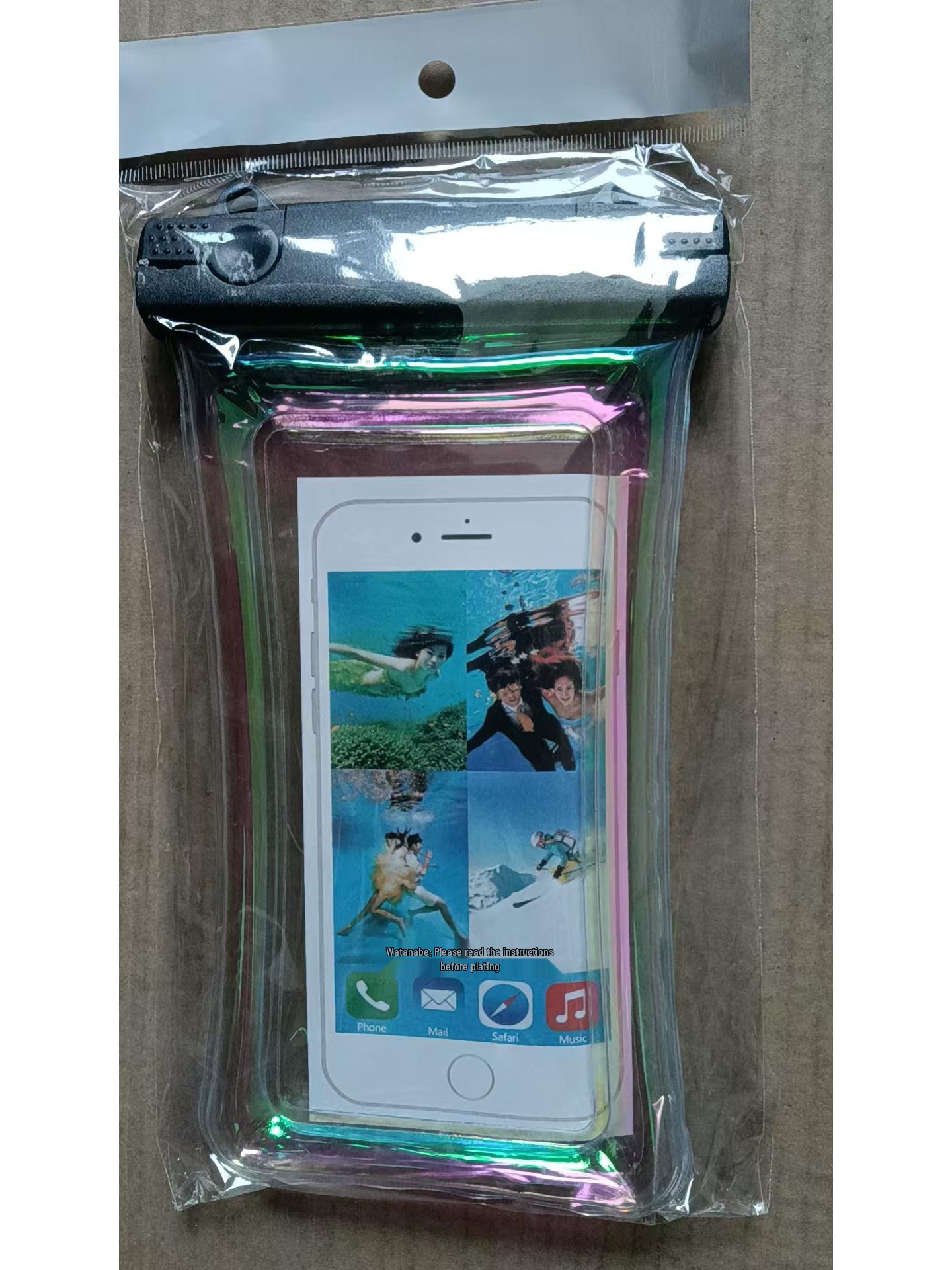 

Touchscreen Waterproof Phone Pouch with Airbag Seal for Rafting and Swimming One Size