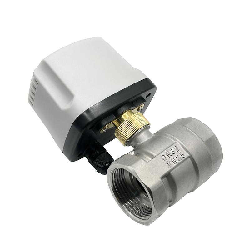 DN15 DN20 DN25 DN32 DN40 DN50 304 Stainless Steel Electric Ball Valve 3-wire 2-way Control Motorized Ball Valve