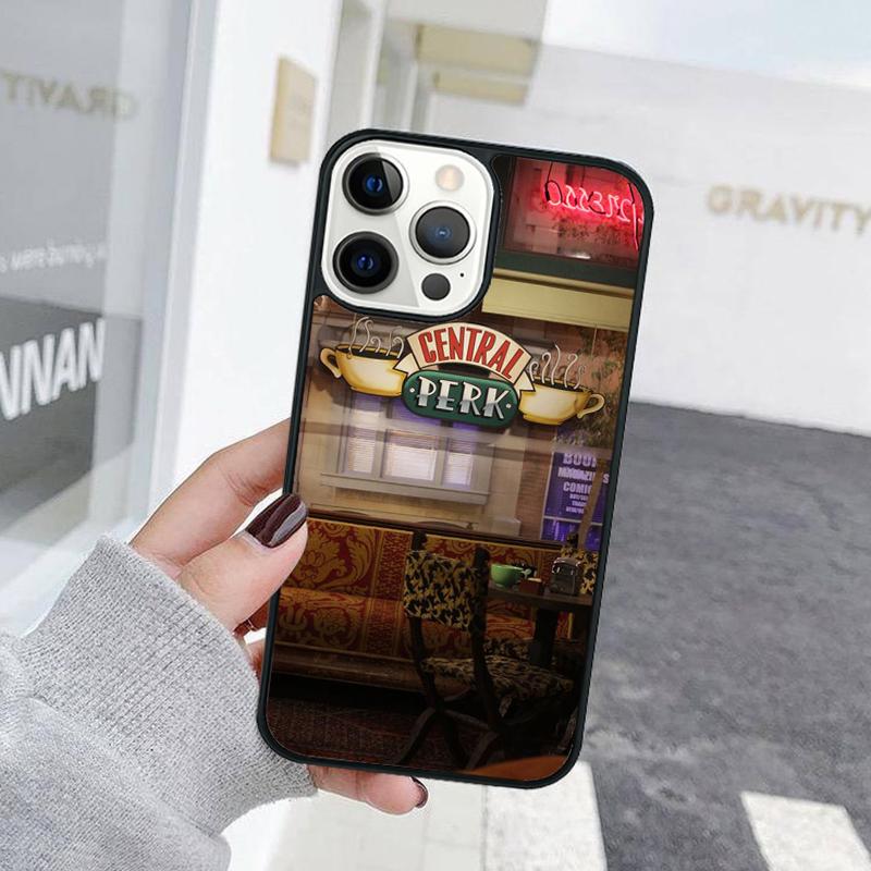Friends Central Perk Poster Phone Case For iPhone 17 Air 15 16 Cover 11 13 14 Pro Max 12 Plus Max Fundas