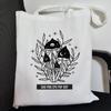 Gothic Mushroom Damen Umhängetasche Canvas Tasche Harajuku Shopper Tasche mit hoher Kapazität Mode Lässige Umhängetaschen Tote Shopper Tasche