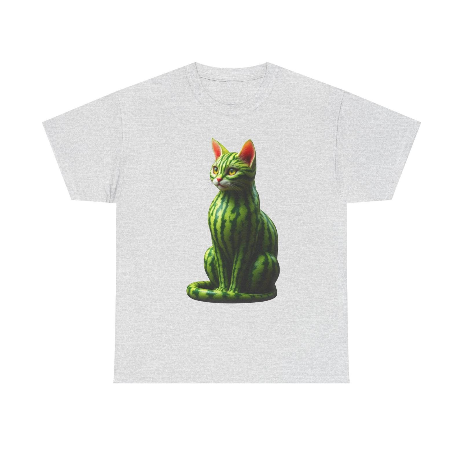 Watermelon Kitty T-Shirt Cute Cat Design - Featuring Watermelon Fun Summer Style S
