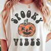 Vintage Halloween Comfort Colors® Shirt, Retro Spooky Vibes Graphic Tee