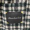 Sartorio SG5250 White x Gray Wool Gangum Check 2B Tailored Jacket Jacket 52 Green Black CheckUsed
