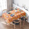 Colorful Floral Tablecloth Decorative Plastic Table Cover for Dining Room Party Supplies Home Decoration Yellow Pink Blue White