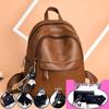 Versatile Women's PU Leather Backpack Handbag – Large Capacity, Casual Schoolbag