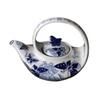 Blue and White Porcelain Teapot, Retro Hand-painted Tea Kettle, Chinese Style Living Room Decorations, Classical Tea Set, 750ml