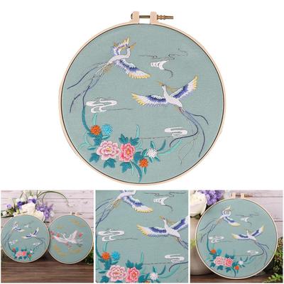 Ensemble de broderie Débutant, Kit de démarrage de broderie estampée avec , Motif sur tissu,
