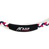 303 Tuning Navy X White X Large Lightweight Silicone Necklace [Axef] Band, Red, (51cm),