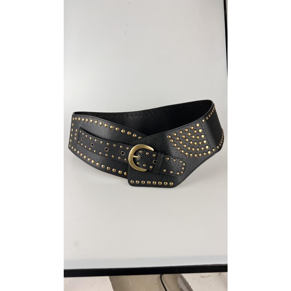 Wide Waist Seal Vintage Millennium Spice Girl Waist Seal Decorative Wide Belt Women'S Waist