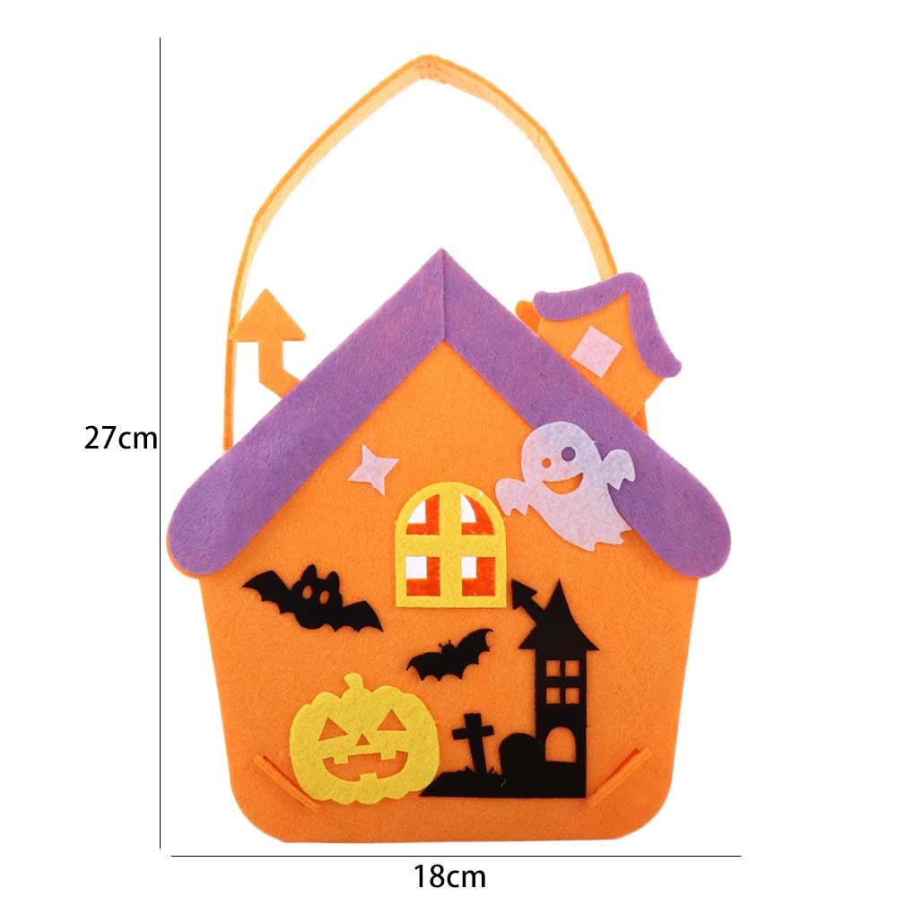 Children's Toys Tote Bag DIY Material Halloween Bag Gift Basket Storage Bucket Halloween Candy Bag