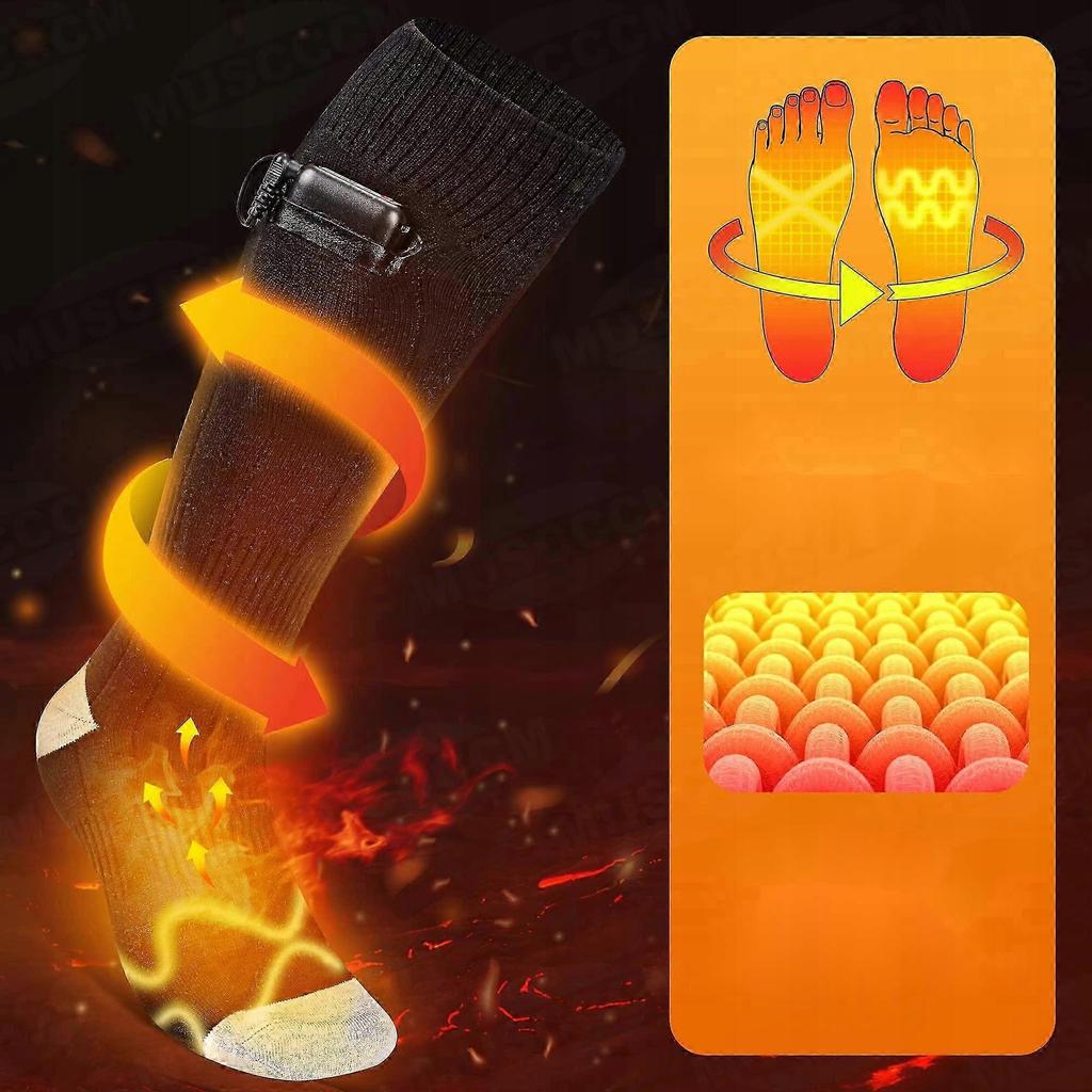 Heated Electric Socks 4000mah Rechargeable Yaoy