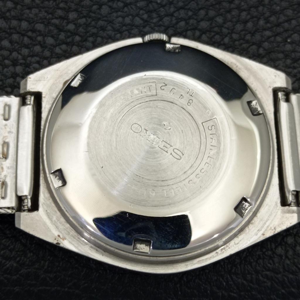 JAPAN VINTAGE SEIKO 5 AUTOMATIC MENS YELLOW COLOR DIAL WATCH A701217-5 R206a-a701217