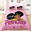 Single-Sided Printed Warm Comforter Beding Sets, Comfortable Bedspreads, with Soft Fabric Duvet Beding, American Girl, Birthday Gift, King, 3Pcs
