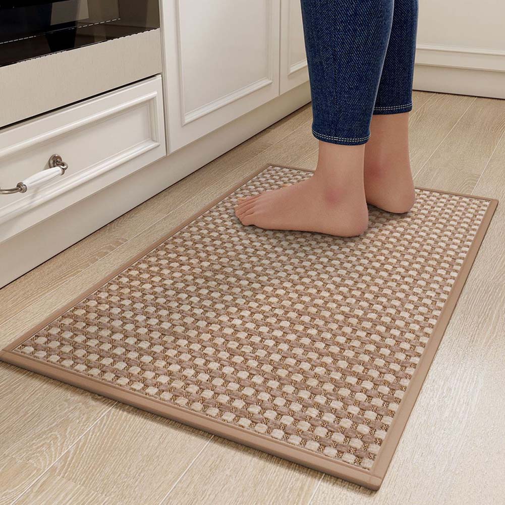 1 Piece Anti-slip Carpet Waterproof Kitchen Mat Polyester Fiber Kitchen Floor Mat For Water And Oil 17x28inch/43*70cm Home Parts