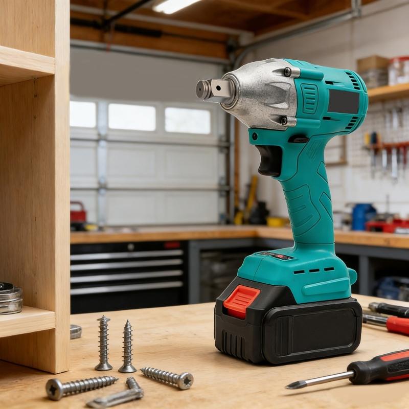 High Torque 350NM Electric Impact Wrench with LED Light for 18V Battery 1/4'' Brushless Electric Screwdriver