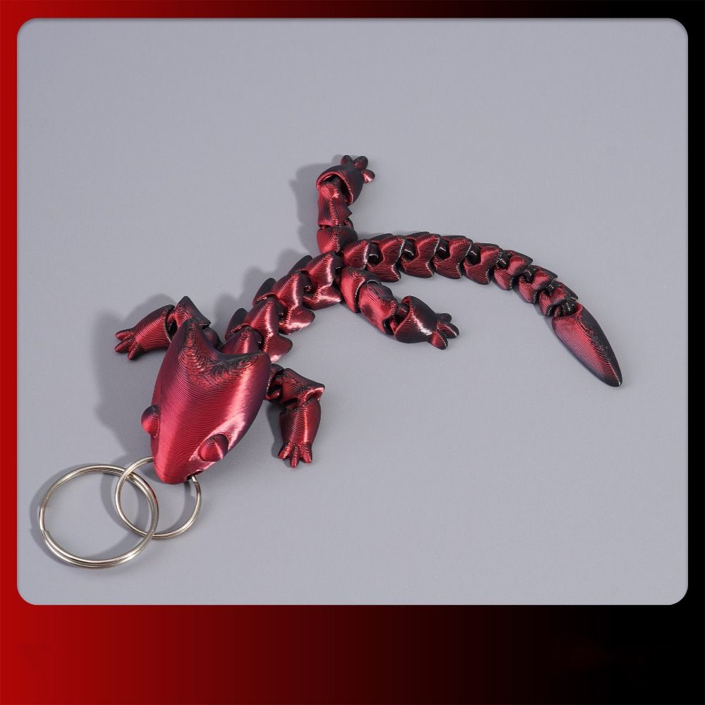 Fidget Toy Adjustable Body Joints Pendant Charms Articulated Dragon Lizard Toy  Kids Toy