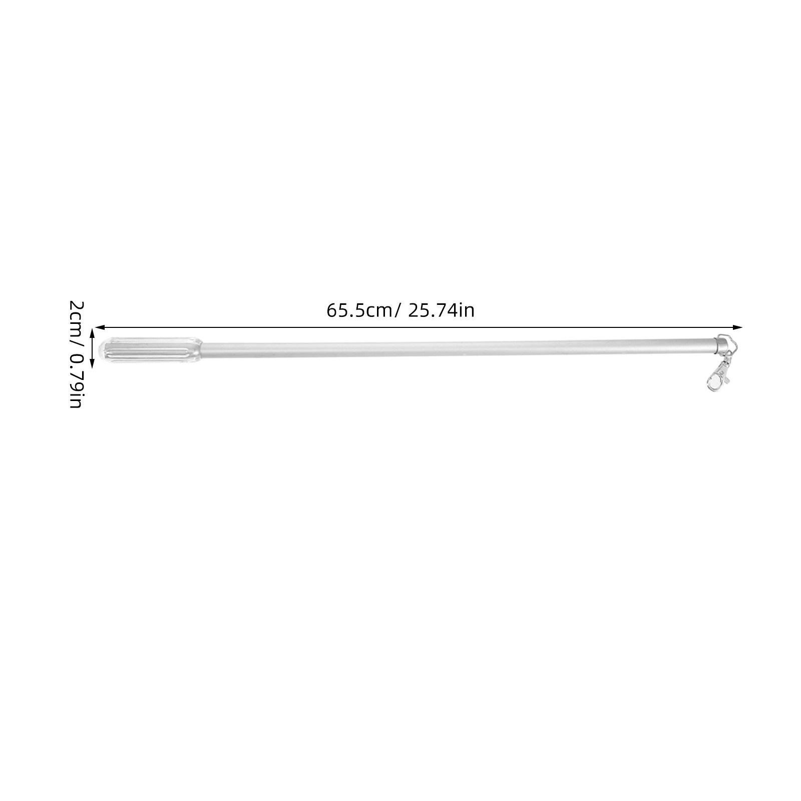 Drapery Pull Rod Long Curtain Wand Aluminum Alloy Curtain Pull Rod for Easy Sliding Curtains Blinds Window Opener Pole серебряный