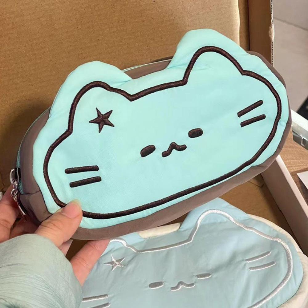 Star Little Cat Stationery Bag Large Capacity Stationery Organizer INS Pencil Case  School Office