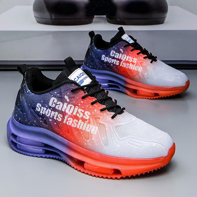 Men's shoes new spring youth leisure sports running luminous soft-soled coconut light dad shoes