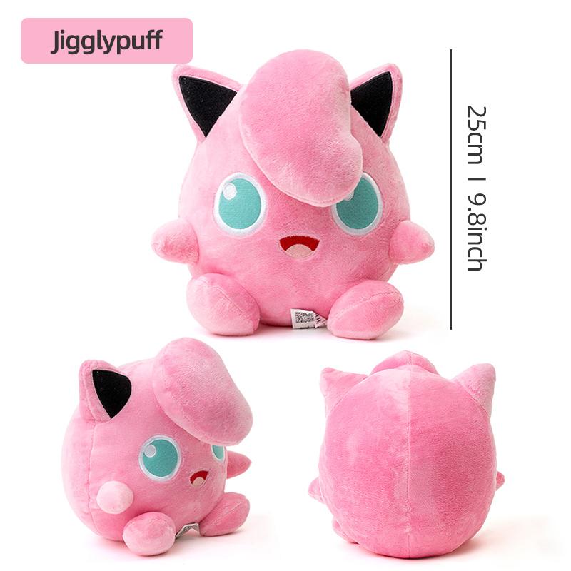 Snorlax Pikachu Eevee Jigglypuff Bulbasaur Keychain Plush Toy Cartoon & Cute Backpack Pendant Children's Gift