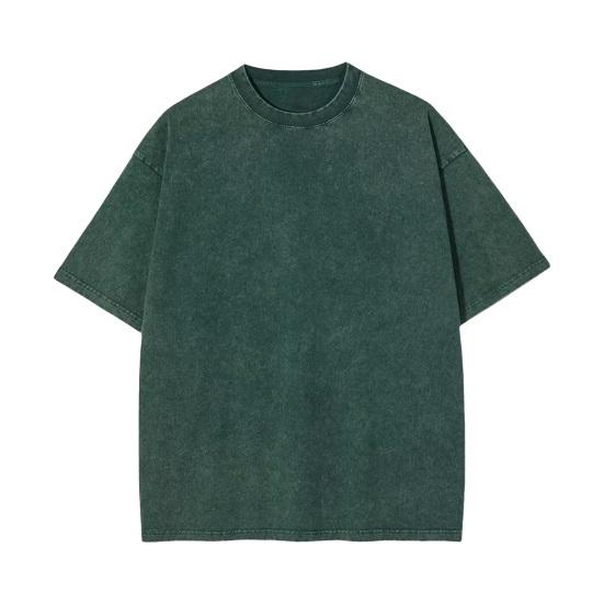 Summer Men T-shirt Round Neck Solid Color Distressed Casual Style Short Sleeve Loose Pullover Daily Wear Youthful Teenager Sport Top