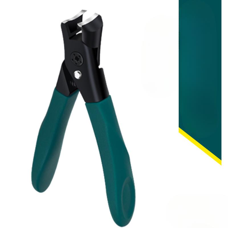 

1 шт. Щипчики для ногтей с толстыми краями, маникюрные кусачки для ногтей, педикюрные инструменты с большим отверстием, защищенные от брызг 1PCS зелёный