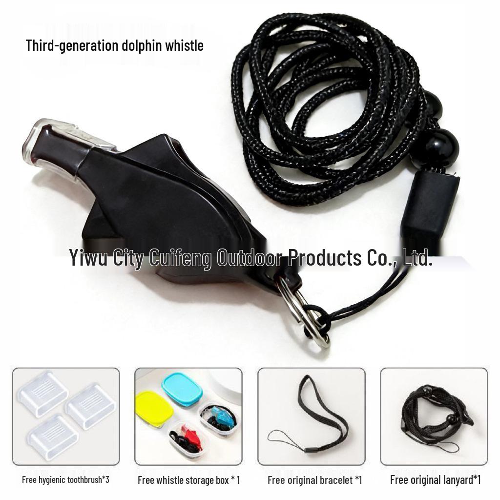 Professional Outdoor Referee Whistle - High-Pitched Dolphin Design for Training and Lifesaving