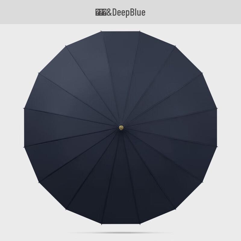 MAYDU 16-Rib Reinforced Long Handle Umbrella