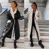 Autumn and Winter New Casual Leather Thickened Windbreaker Loose Fashion Jacket Female