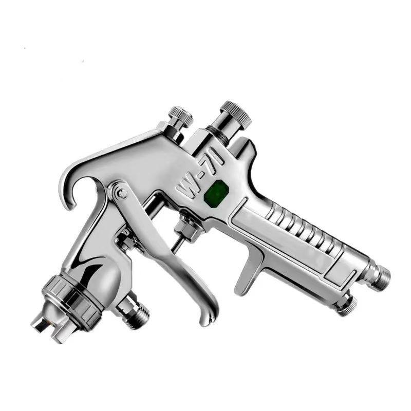W101 Pneumatic Paint Spray Gun with High Atomization for Furniture, Upper & Lower Pot, New Model W71/W77