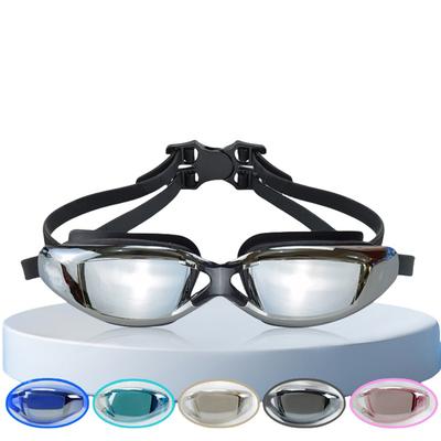 Ochelari de înot cu ramă mare pentru bărbați și femei Scut UV Anti-Aburire Impermeabili Lentilă placată Ochelari pentru sporturi nautice piscină