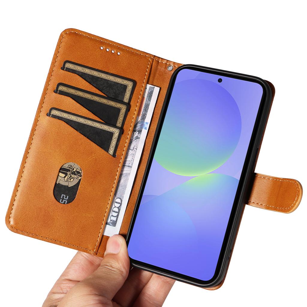 For Samsung Galaxy A37 5G Wallet Case T-Shape Lines Leather Phone Cover Stand