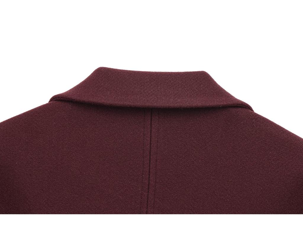 2025 Retro Europäischer & Amerikanischer Damen Wollreversmantel mit Knopfdetails - Vielseitige und Weiche Pendlerjacke