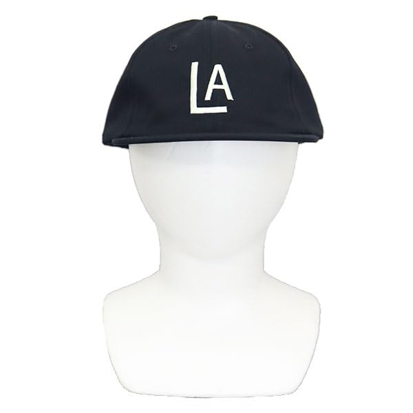 Cooperstown Ball Cap LAP1943 Los Angeles Angels 1943 Logo Cap, Black, New York, Made In the USA