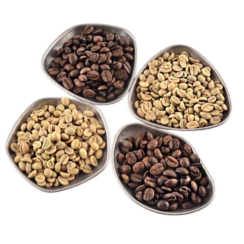 4 Pack Coffee Bean Weighing Plate Functional Coffee Dosing Tray Metal Tray Coffee Bean Plate Gift for Coffee Enthusiasts