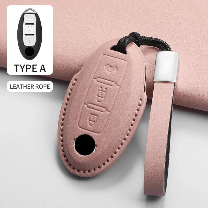 Autoschlüsselhülle Abdeckung Schale Fob für Nissan J11 J10 Versa Maxima Altima Rogue Sentra Murano Trail für Infiniti FX35 QX60 Autoschlüsselanhänger