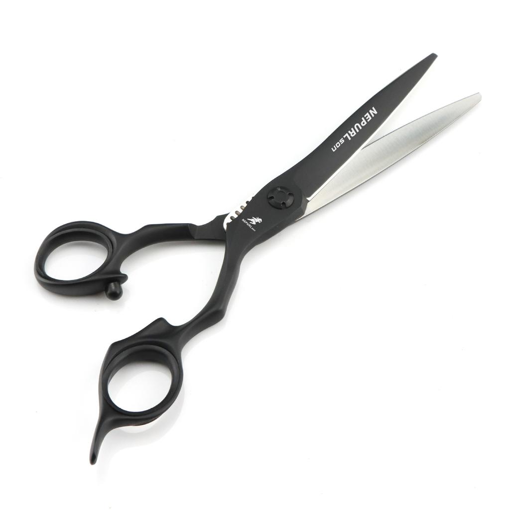 6.5 Inch Vg10 Black Lacquered Opal, Hair Scissors, Hair Scissors, Flat Scissors