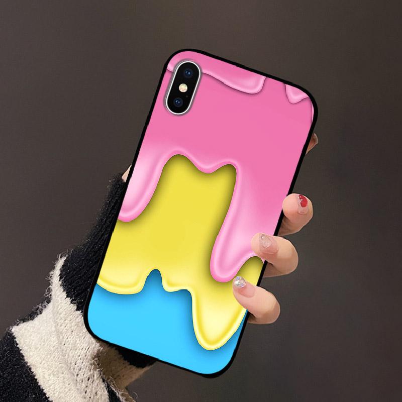 For Apple iPhone XS Case XS Max Soft TPU Silicon Phone Back Cover For iPhone X XR Fashion Color Printed Shockproof Housing Cases