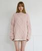 LETTERA Alpaca Wool Cable Knit_3Color