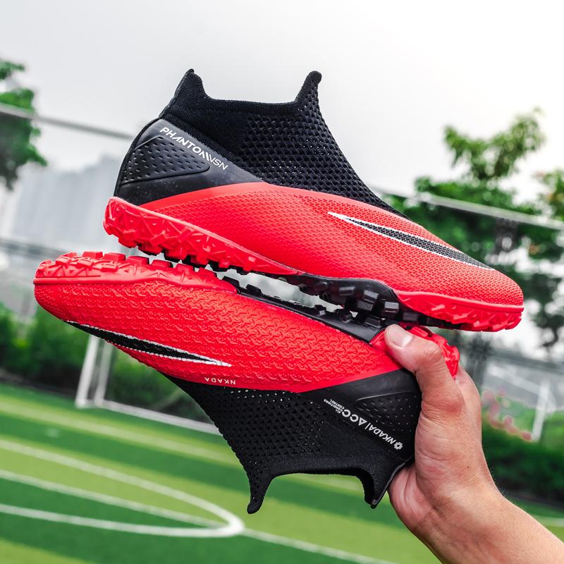 Calzature da Calcio Nuove da Uomo Scarpe da Partita Scarponi da Calcio Tacchetti Scarpe da Calcio Mid-top Alta Qualità Best-seller Antiscivolo FG/TF Fu
