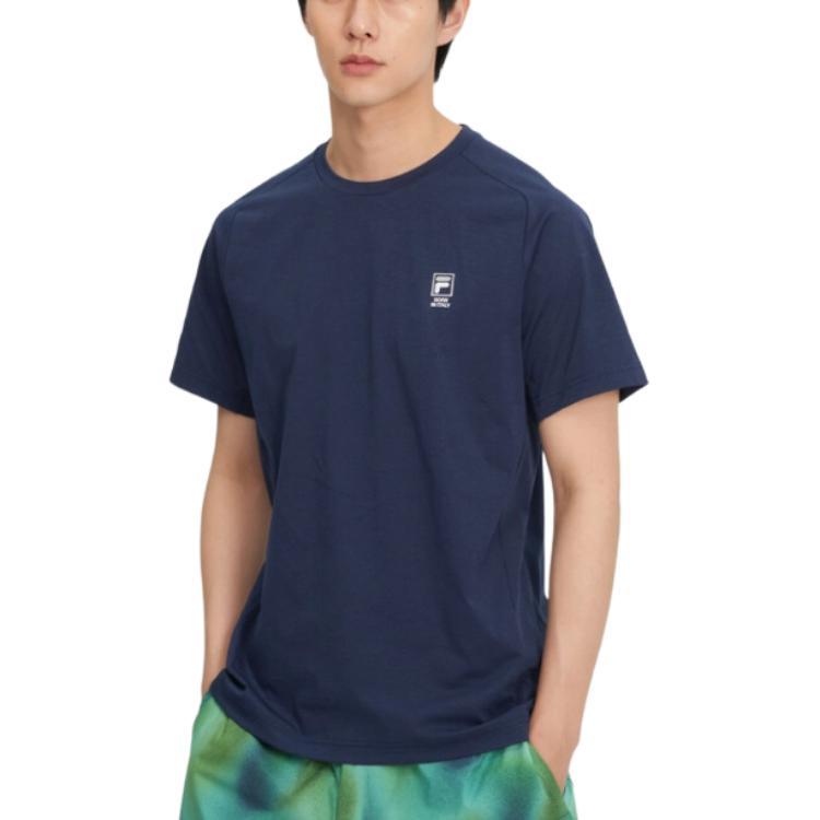 New FILA T Shirts Unisex Blue FS2RSH2204UDNA