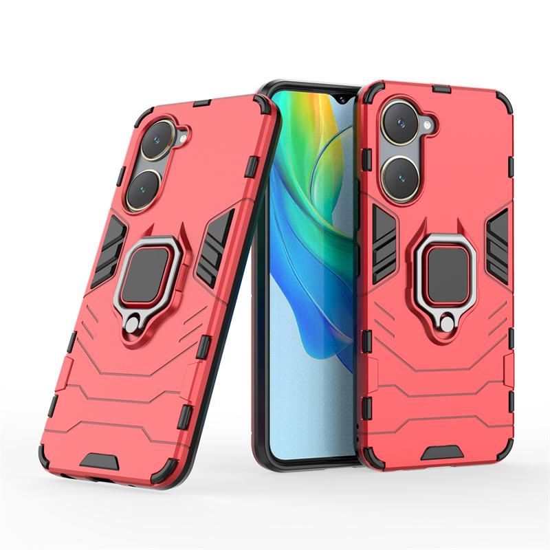For Vivo Y03 4G Case Shockproof Armor Magnetic Kickstand Ring Phone Case for vivoY03 Y03 Y 03 03Y 4G 2024 V2332 6.56" Back Cover