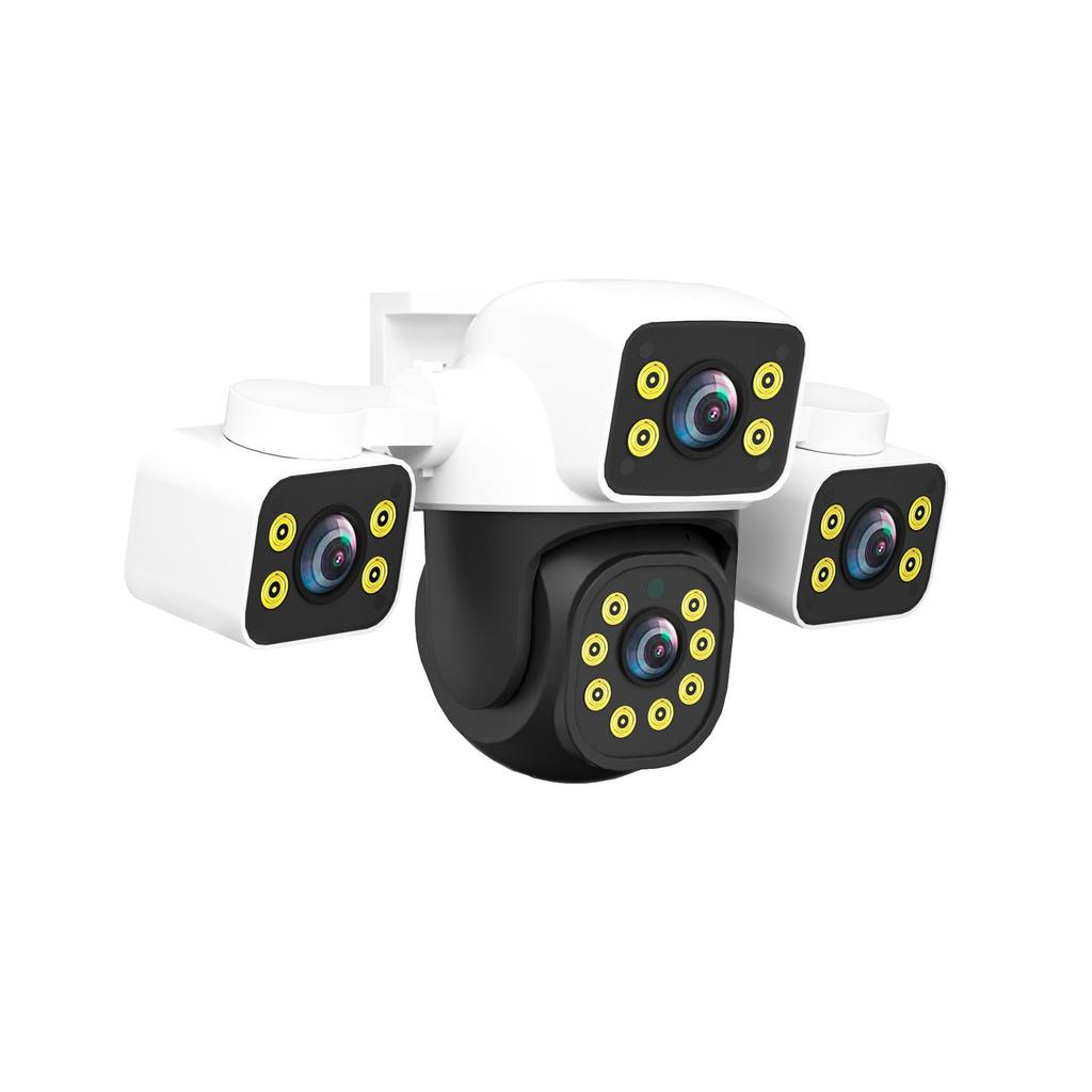 True Triple-Lens HD WiFi PTZ Surveillance Camera with Night Vision and Full Color for Indoor/Outdoor Use