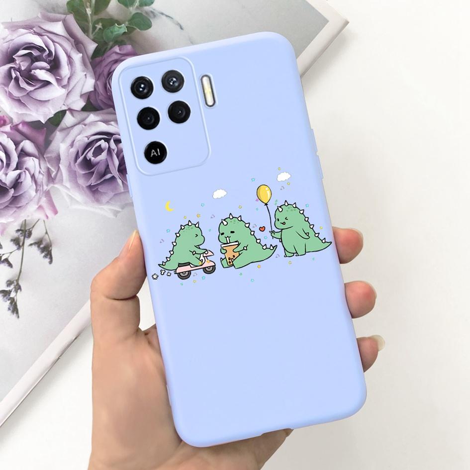 For OPPO Reno 5 Lite Case CPH2205 Popular Flower Soft Silicone Back Cover For OPPO A94 5G CPH2211 A 94 Reno 5Z Reno5 Lite Bumper