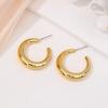 Creative gold stud earrings light luxury earrings niche design sense gold stud earrings high sense earrings jewelry accessories