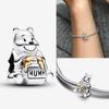 Glow Gold Firefly Charm Green Frog Deer Bead 925 Silver Bracelet DIY Gift 3mm Forest Theme Birthday Present