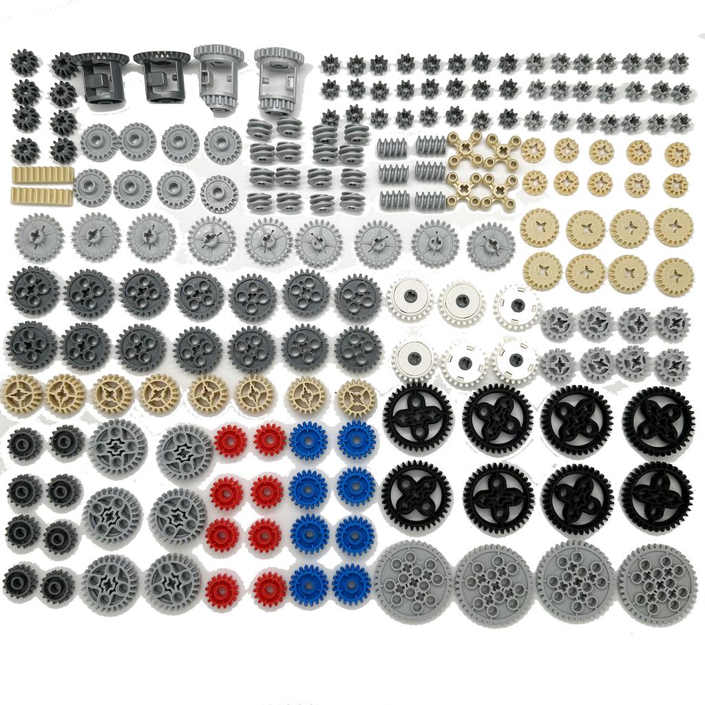 Technisches Zubehör Großpackung Stein Stift Dübel Träger Achse Verbinder Stifte MOC Mehrere Größen Auto Technik Teile Bausteine